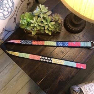 Men’s Vineyard Vines Canvas D-Ring Belt